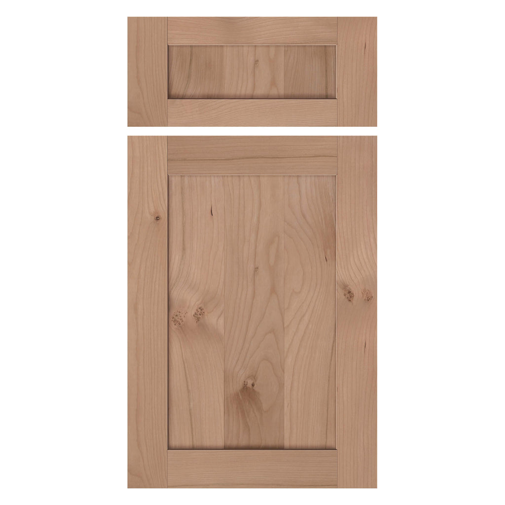 Cherry cabinet door front view – solid cherry hardwood panel handcrafted in USA