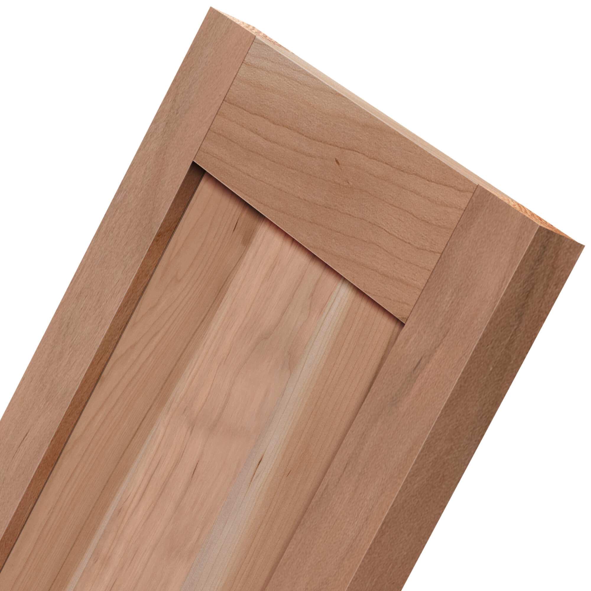 Cherry wood cabinet door zoomed close-up view – natural cherry grain detail for luxury kitchens