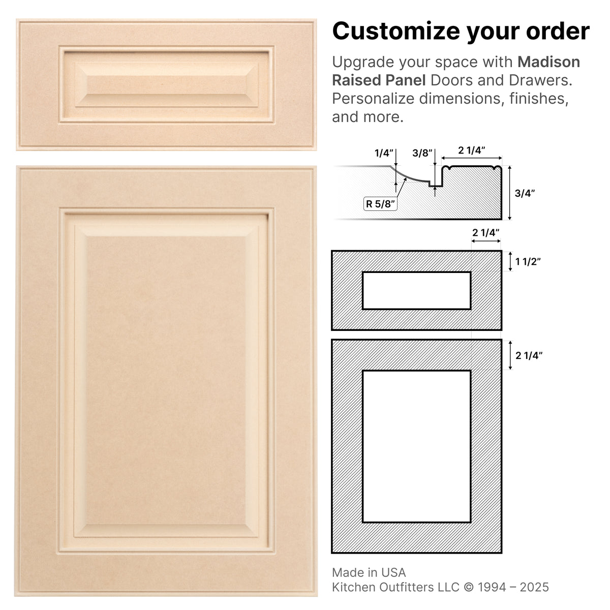 MDF Cabinet Doors | Kitchen Outfitters