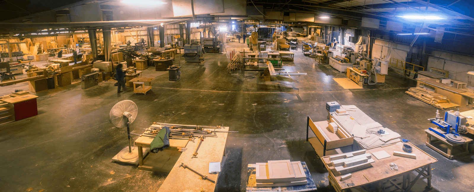 Kitchen Outfitters cabinet door manufacturing workshop in West Point Mississippi