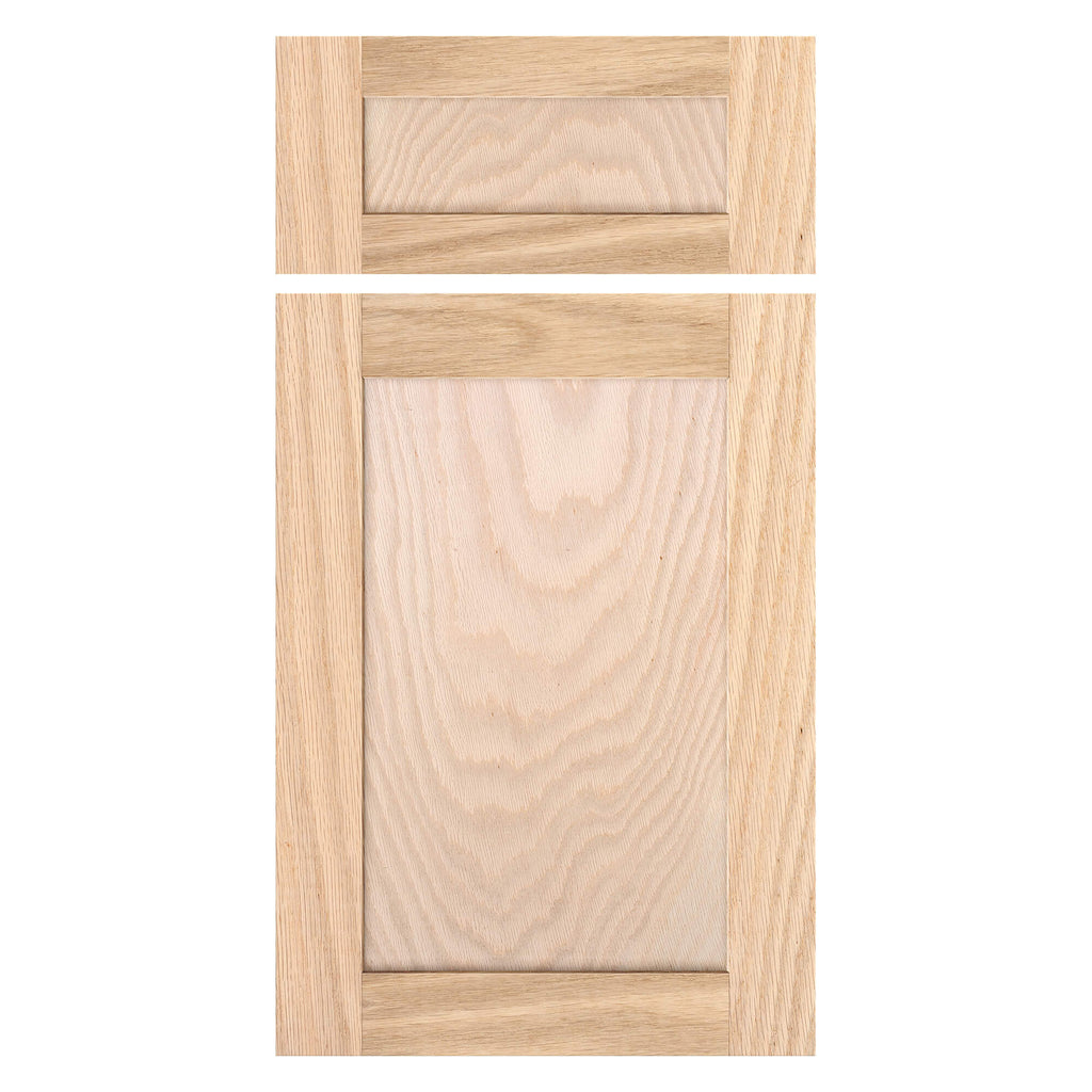 Red Oak wood cabinet door front view – natural red oak wood panel