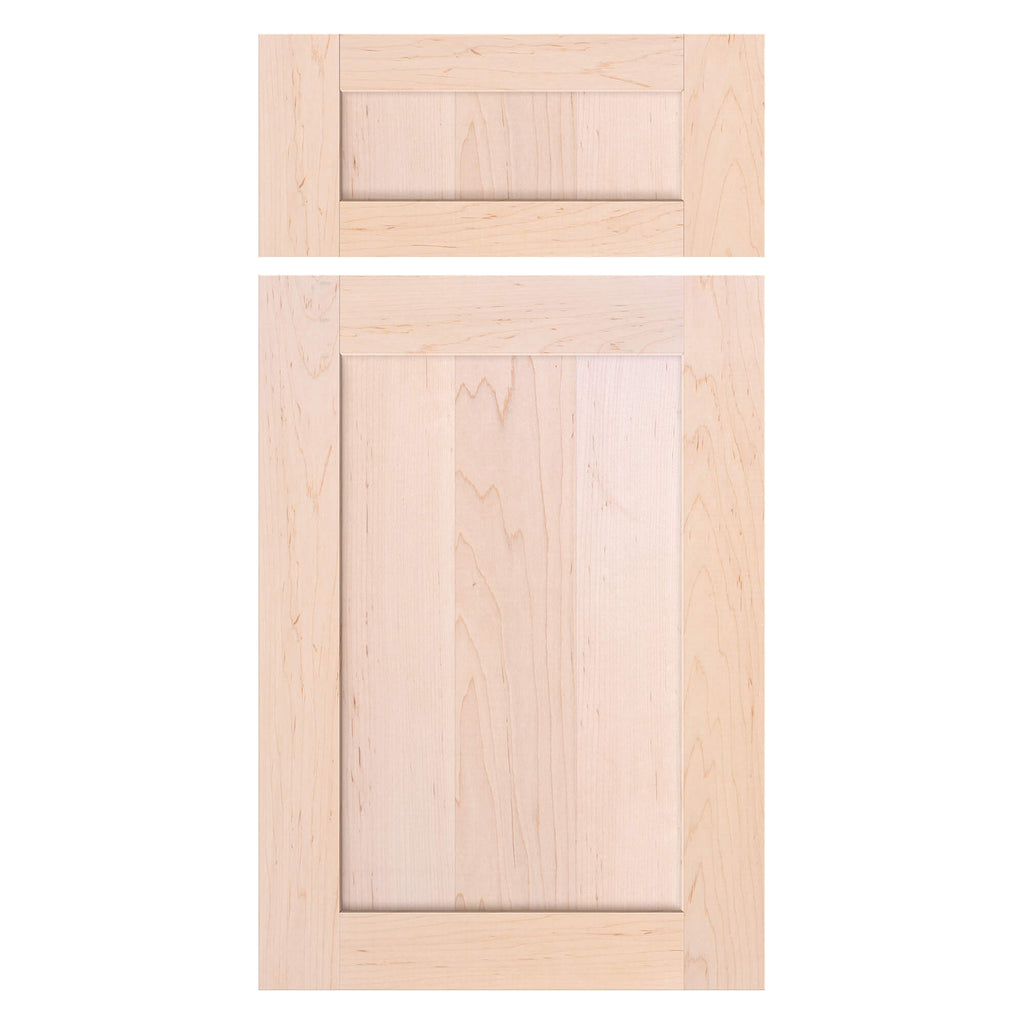 Select Maple wood cabinet door front view – solid maple panel for custom cabinets, replacement cabinet doors USA